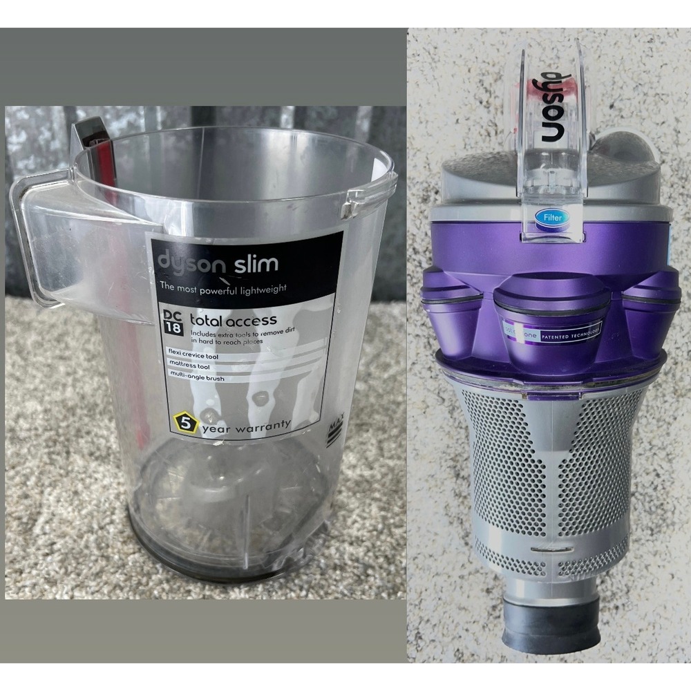 Dyson DC18‎ Slim Vacuum Dust Bin Canister and Cyclone Assembly